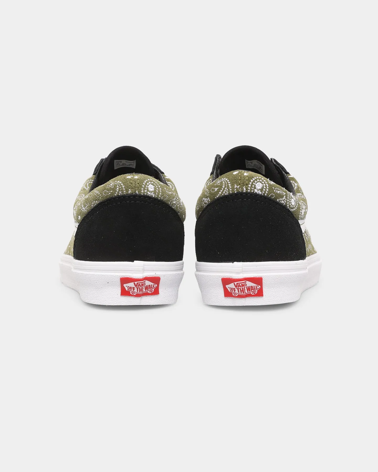 Rich Glow Eco Friendly Office Workers Vans Old Skool Paisley Suede Black