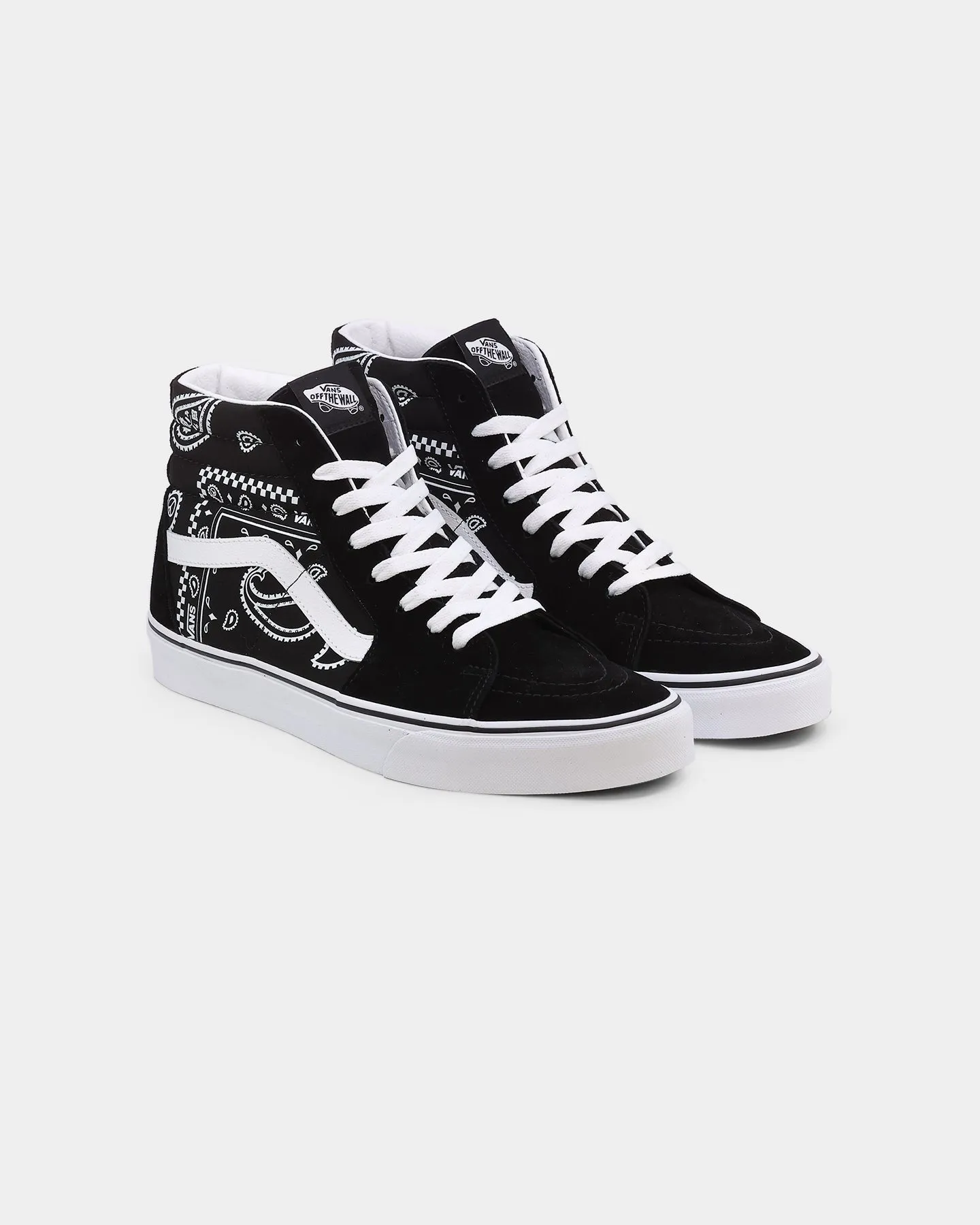 Feather Light Travel Enthusiasts Vans SK8-HI 'Peace Paisley' Black/True White