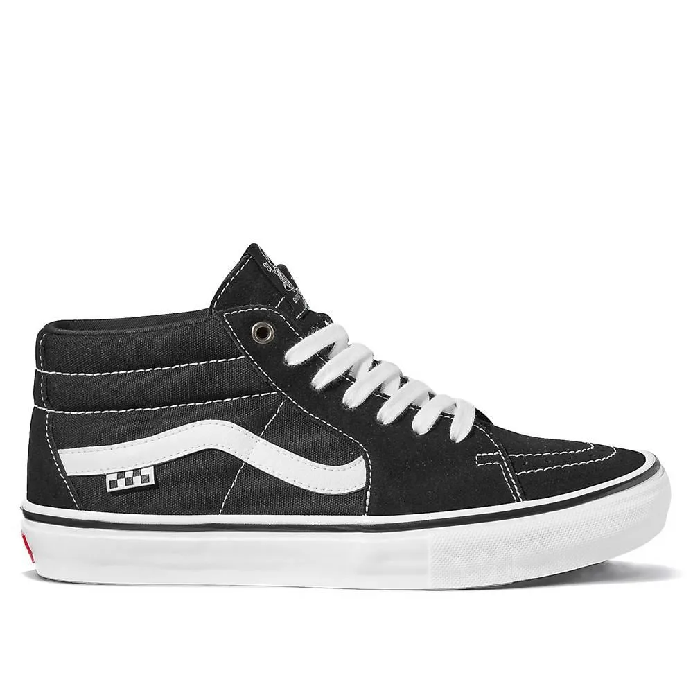 All Rounder Fit Vans Skate Grosso Mid - Black/White