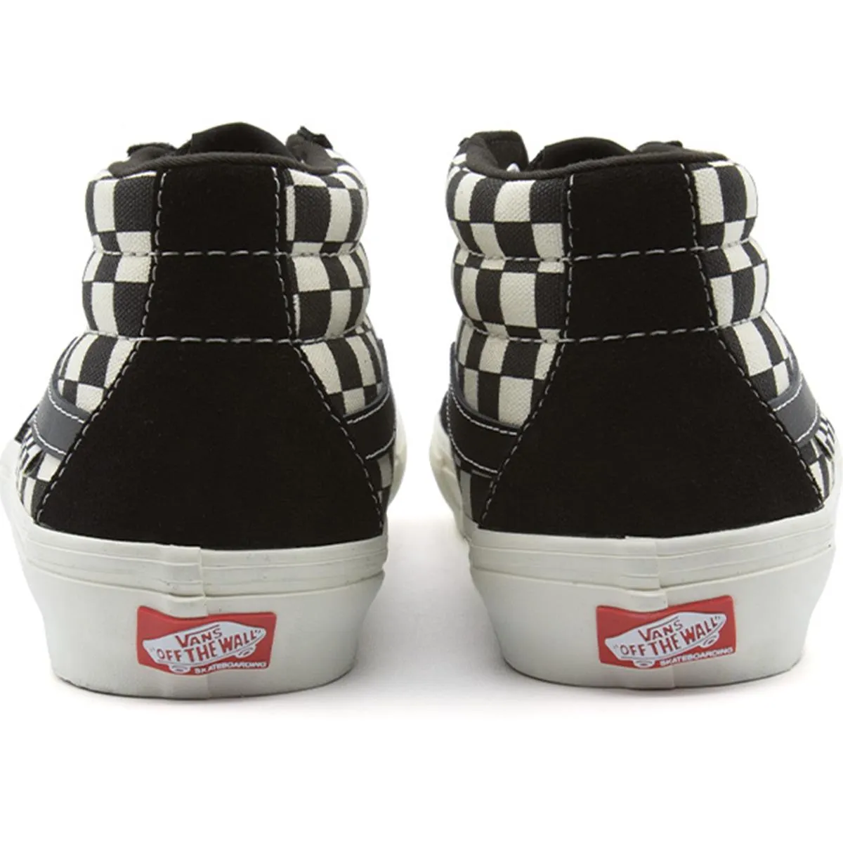 Sporty Frame Vans Skate Grosso Mid - Checkerboard Black/Marshmallow