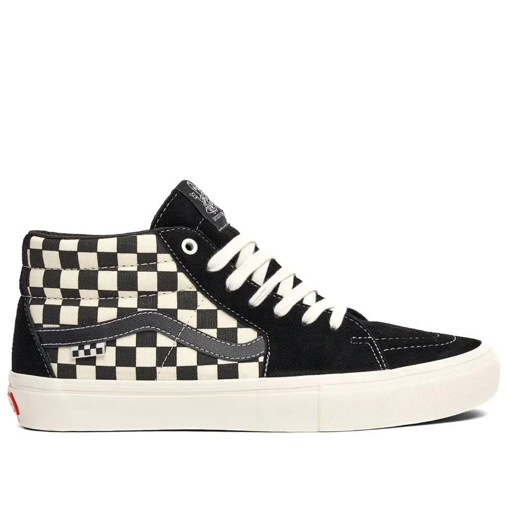 Vans Skate Grosso Mid - Checkerboard Black/Marshmallow Board Movement