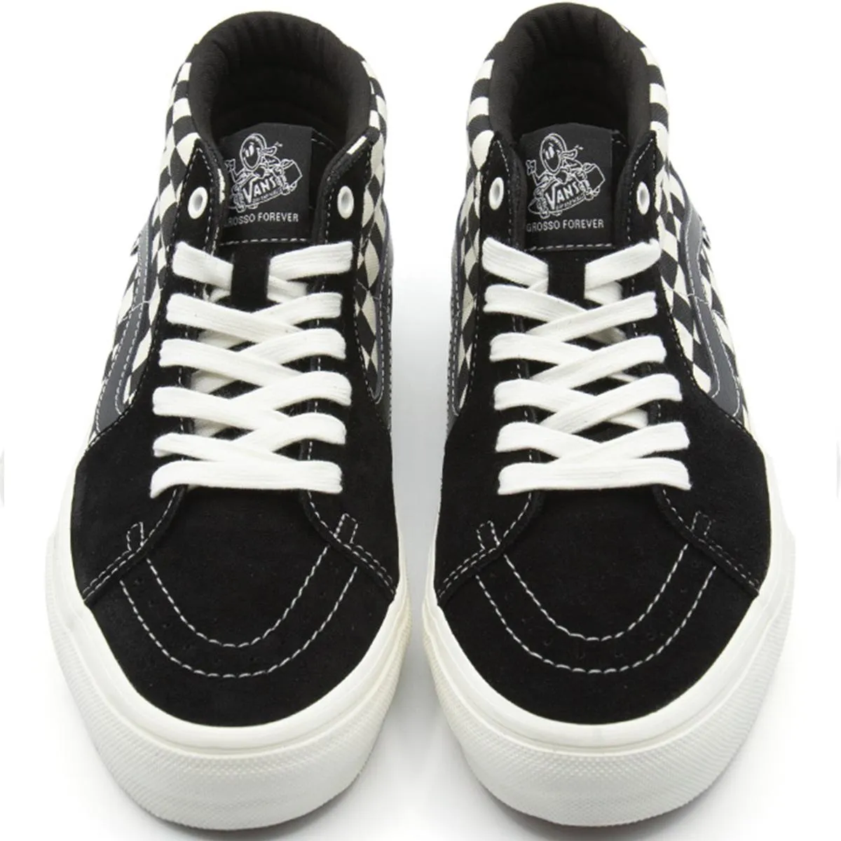 Everyday Wear Vans Skate Grosso Mid - Checkerboard Black/Marshmallow