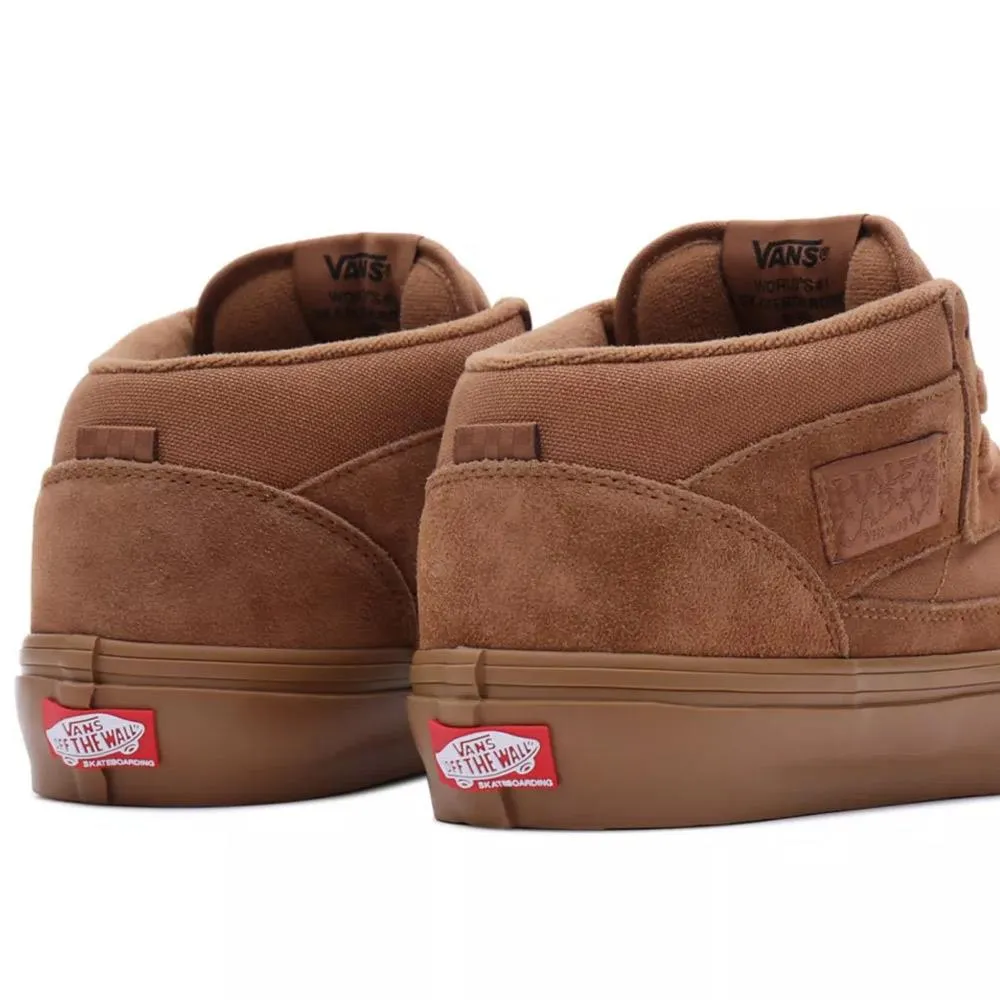 Skate Ready Style Hard Support Vans Skate Half Cab - Brown/Gum