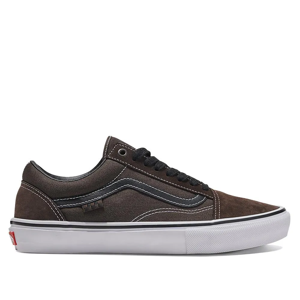 Vans Skate Old Skool - Chocolate/White Minimalist Design Slip Resistant