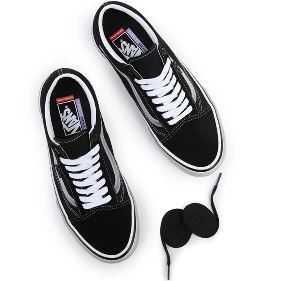 Durable outsole Deep Tread Vans Skate Old Skool - Translucent Rubber/Black/Clear
