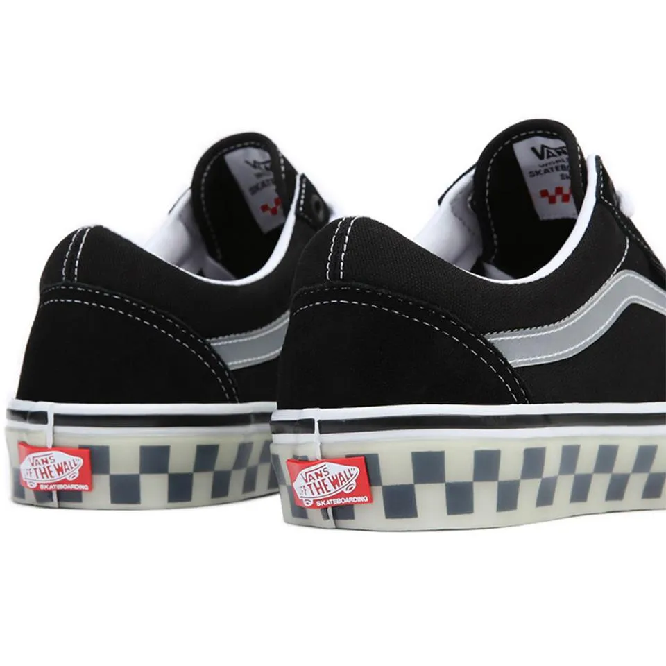 Street Friendly Ride Impact protection Vans Skate Old Skool - Translucent Rubber/Black/Clear