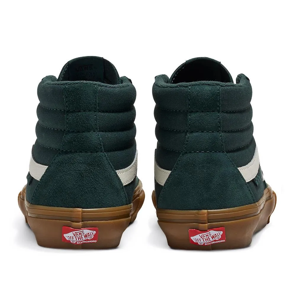 Vans Skate Sk8-Hi - Dark Green/Gum Pointed Toe High Performance