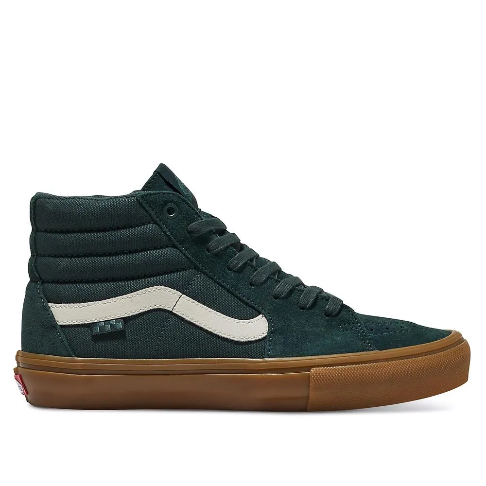Vans Skate Sk8-Hi - Dark Green/Gum Slip   On Design
