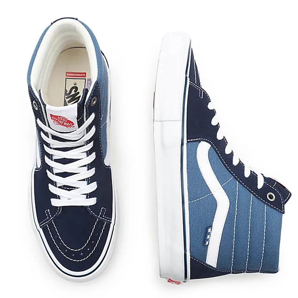Vans Skate Sk8-Hi - Navy/White Skater Grip