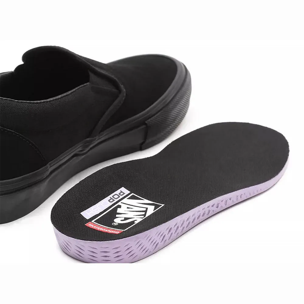 Vans - Skate Slip On (Black/Black) Side Impact
