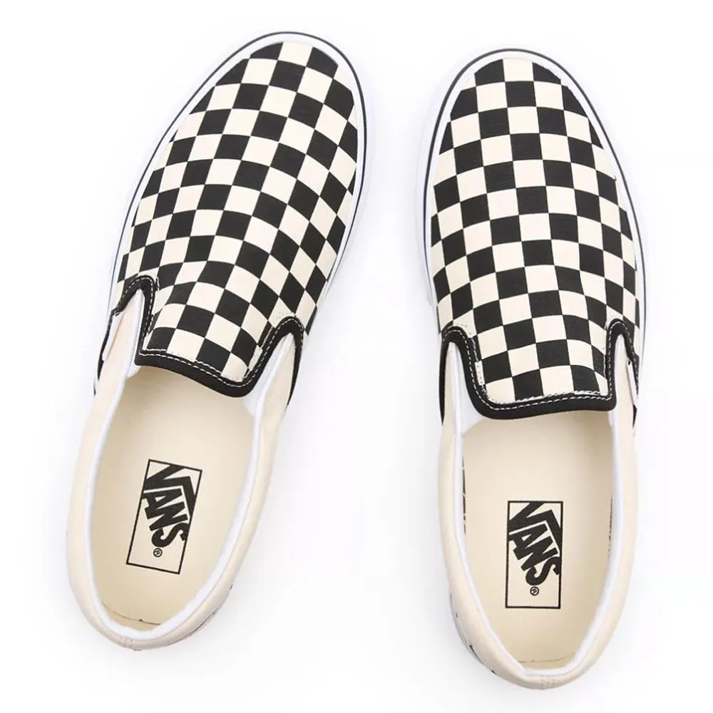 Vans Skate Slip On - Checkerboard Black/White Grip Assist Skateboard Ride Fit