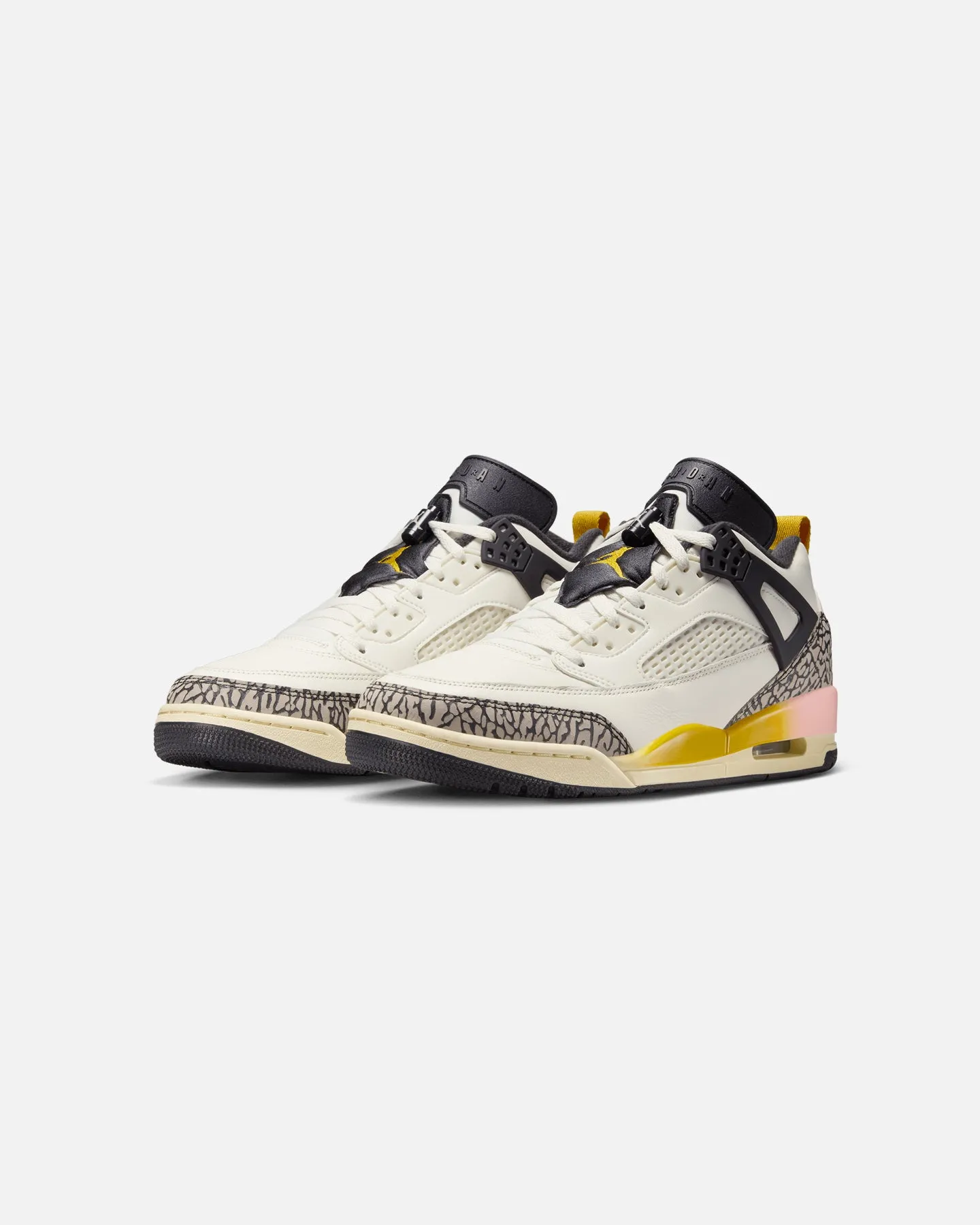 Flex Zone Design Sleek Silhouette Jordan Spizike Low Sail/Dark Sulfur-Oil Grey