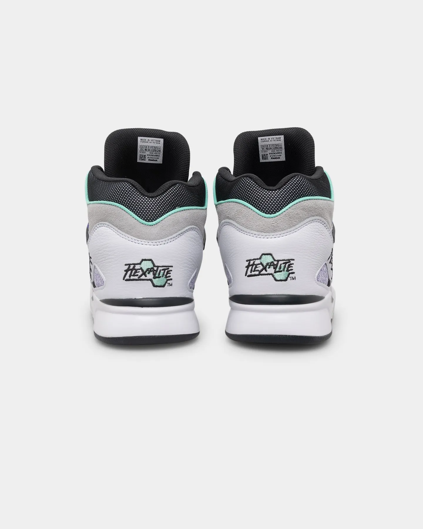 Reebok Pump Omni Zone II Footwear White/Pure Grey/Hint Mint Agile Fit Fast Run