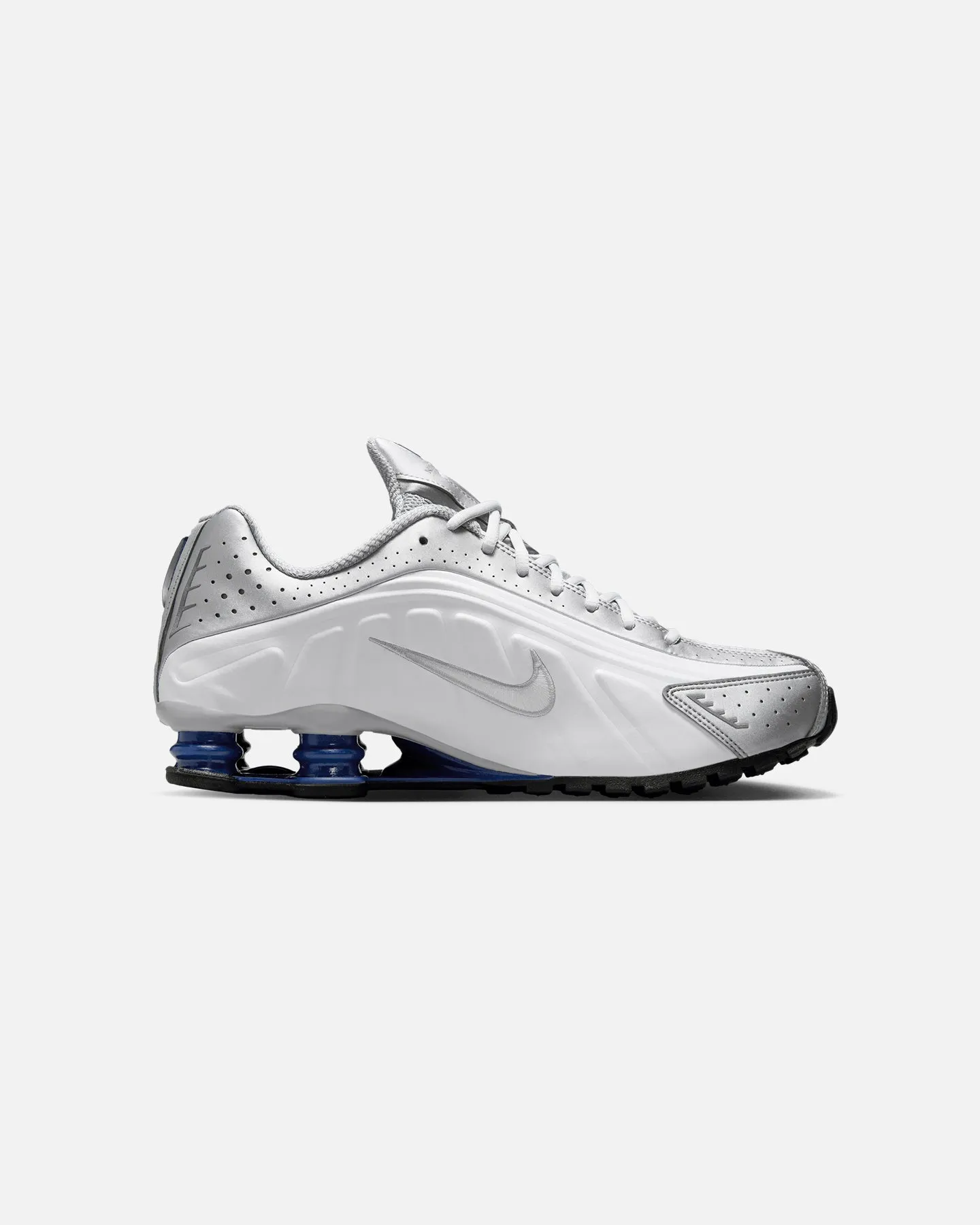 Lightweight durability Nike Shox R4 White/White-Metallic