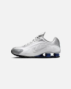 ScratchResistant Dual Density Outsoles Nike Shox R4 White/White-Metallic