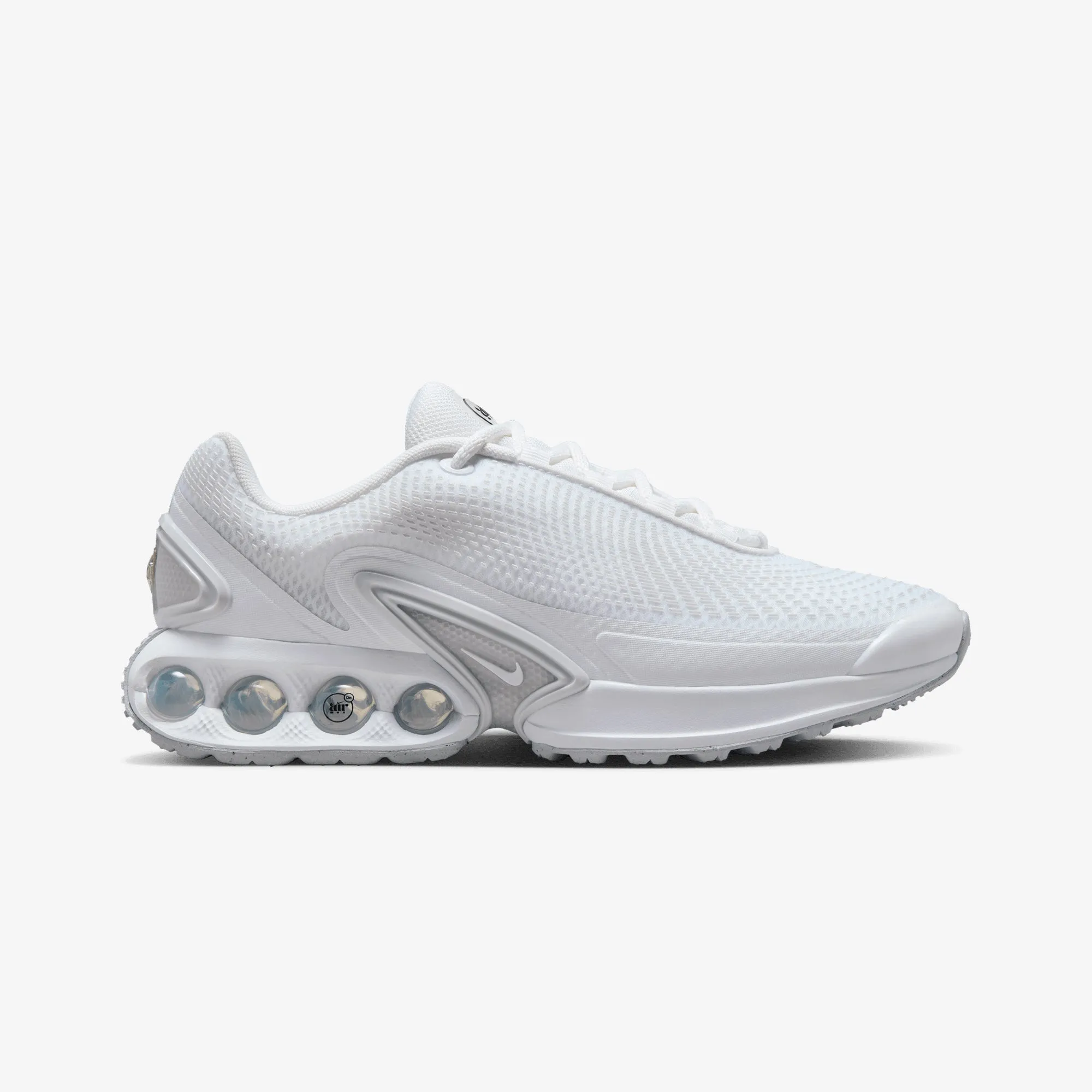 Carbon Fiber Nike | AIR MAX DN { WHITE/WHITE-WHITE-METALLIC SILVER