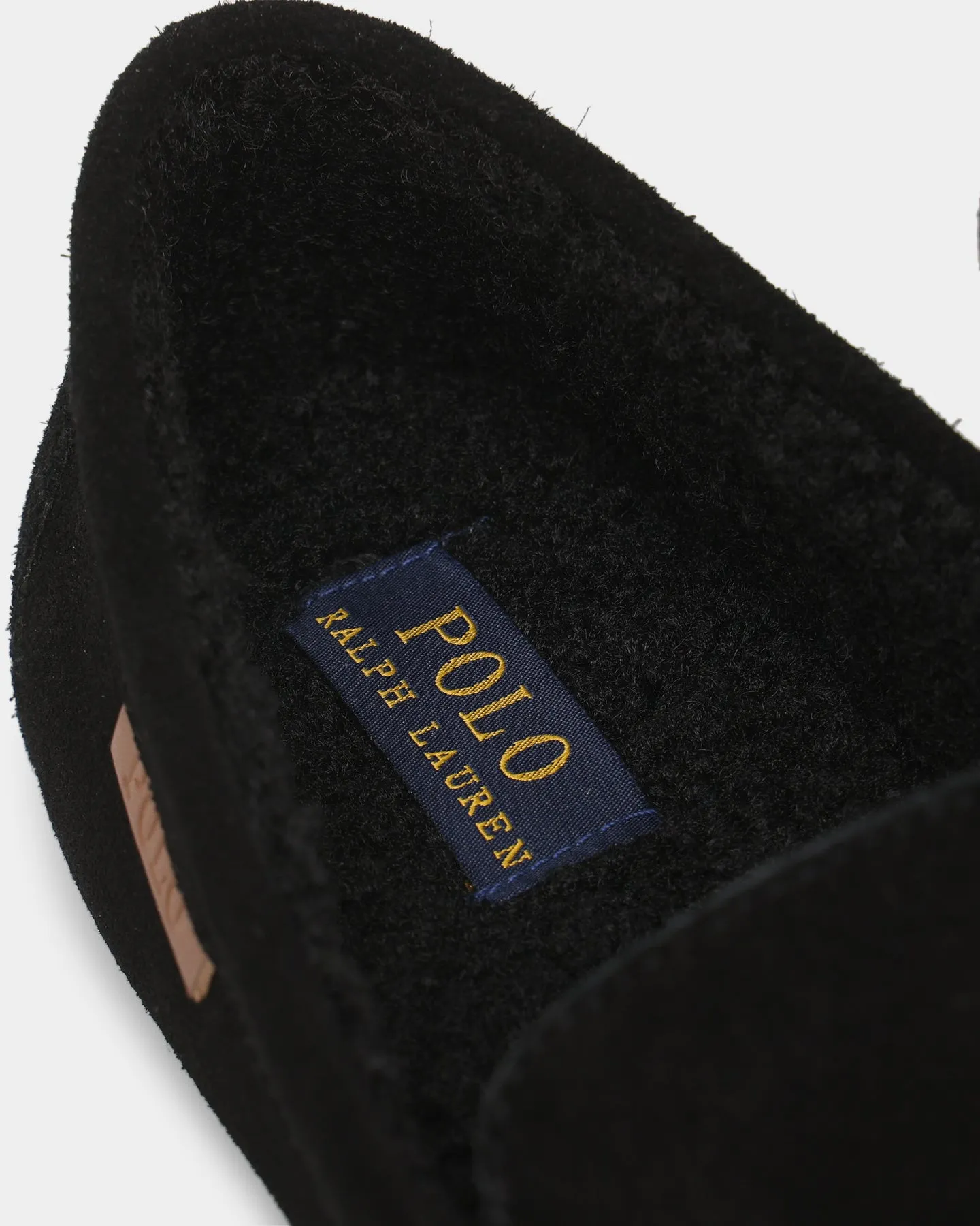 King Strong Comfort Fit Polo Ralph Lauren Collins Bear Slipper Black