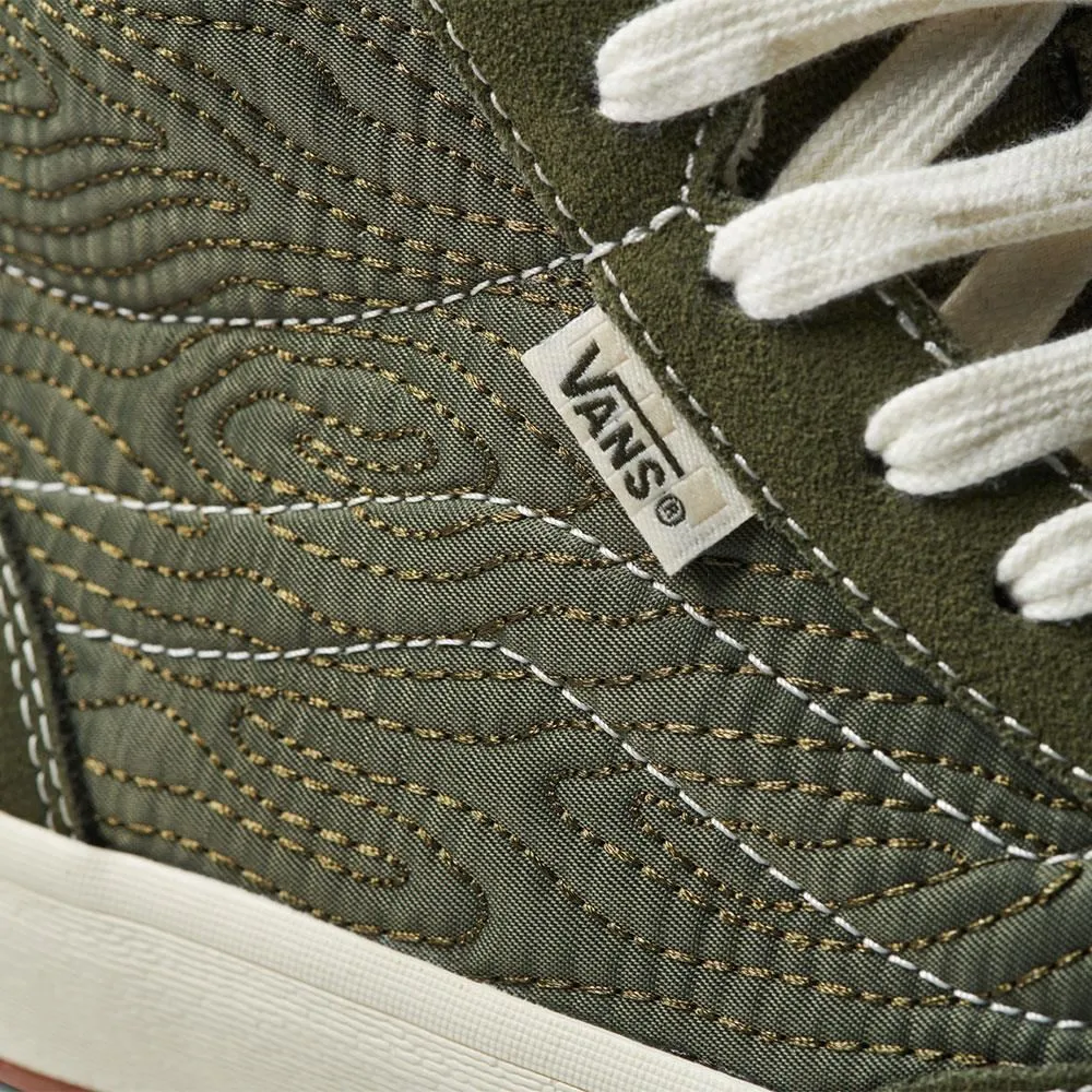 hard sole Speed Performance Vans The Lizzie Quilted - Graper Leaf