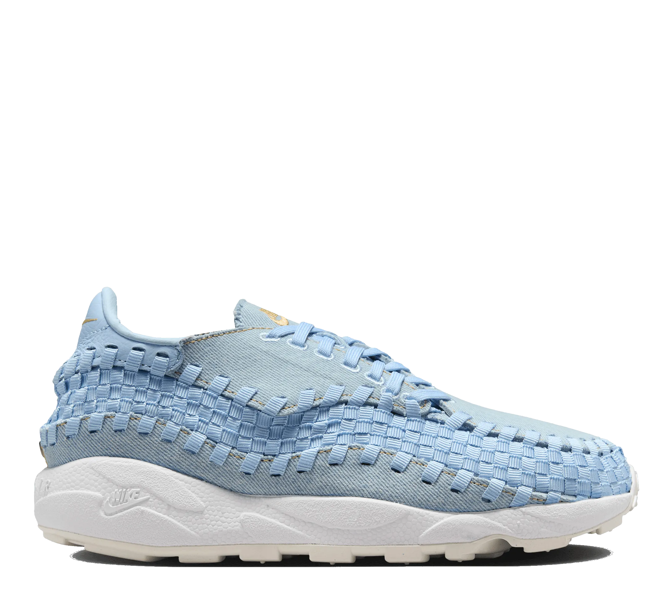Slip - resistant Quick design W Nike Air Footscape Woven "Ice Blue Denim"
