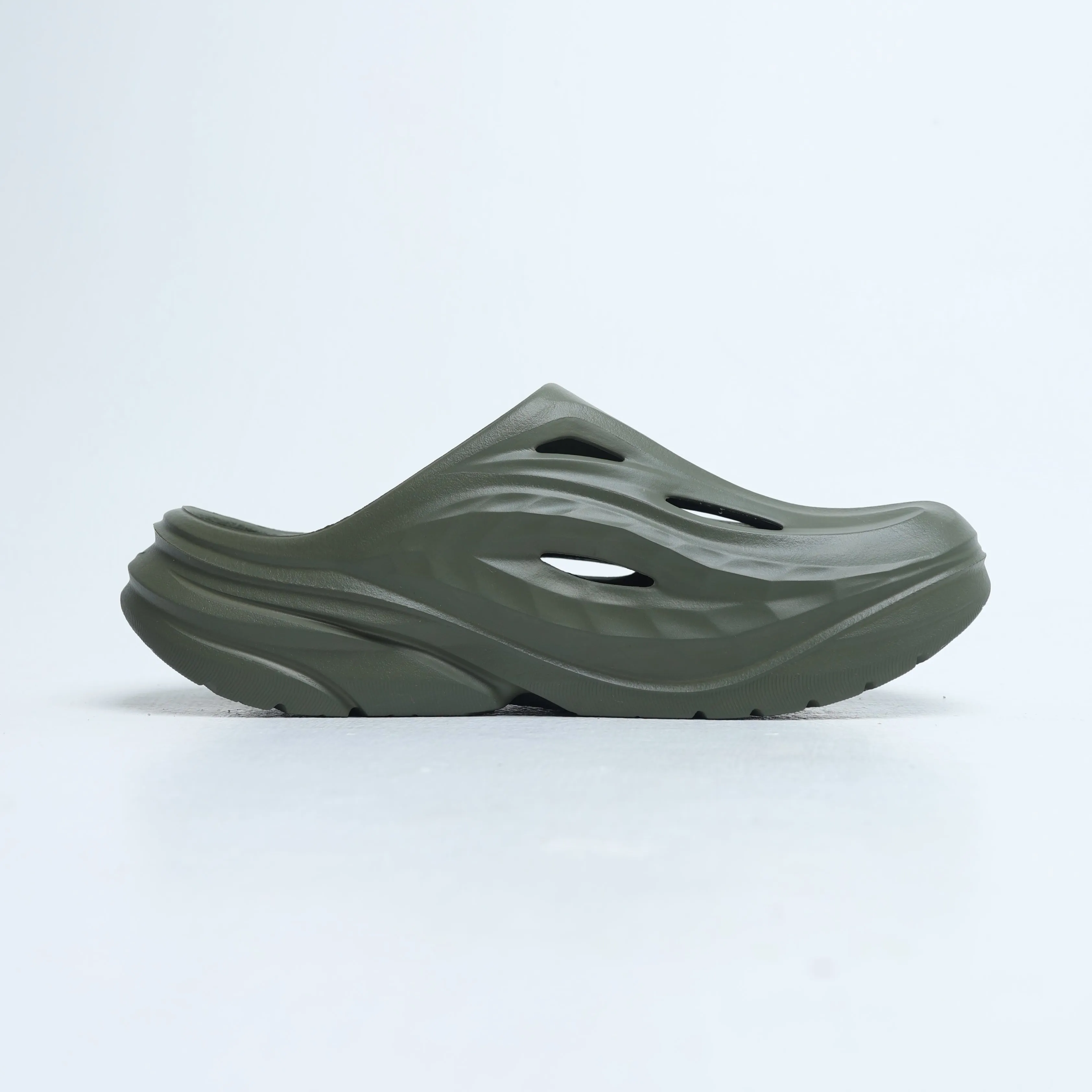 Date Outfit Hoka - Men's Slides III - Olive Green