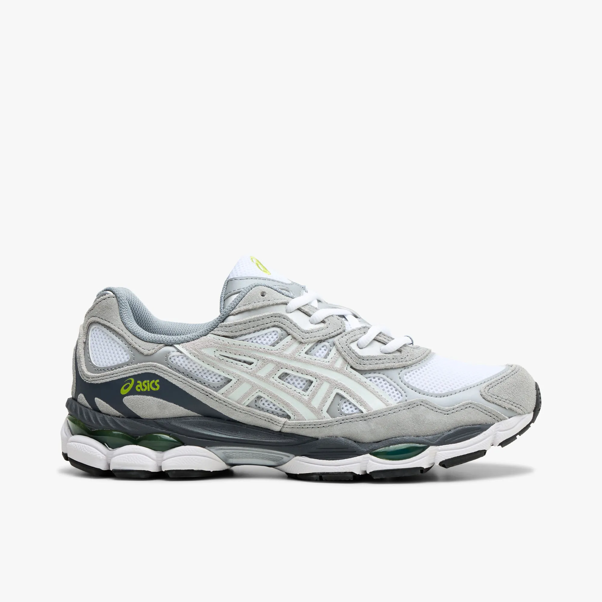 stretchy upper shoes morning running shoe moment ASICS Gel-NYC White / Glacier Grey