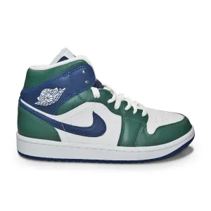 Womens Nike Air Jordan 1 Mid SE - DZ5326 300 - Noble Green Midnight Navy Anatomical Heel Shape