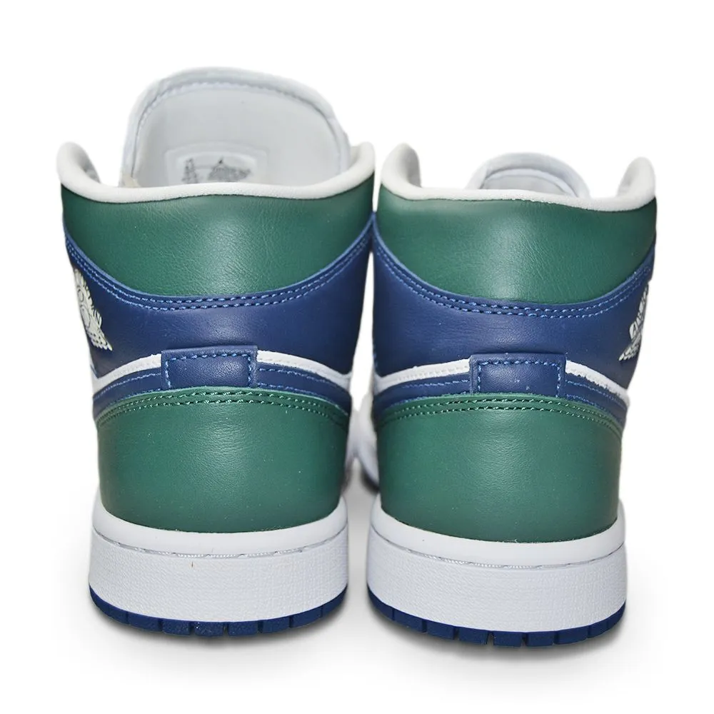Womens Nike Air Jordan 1 Mid SE - DZ5326 300 - Noble Green Midnight Navy Proprioceptive Design Breathable Insoles