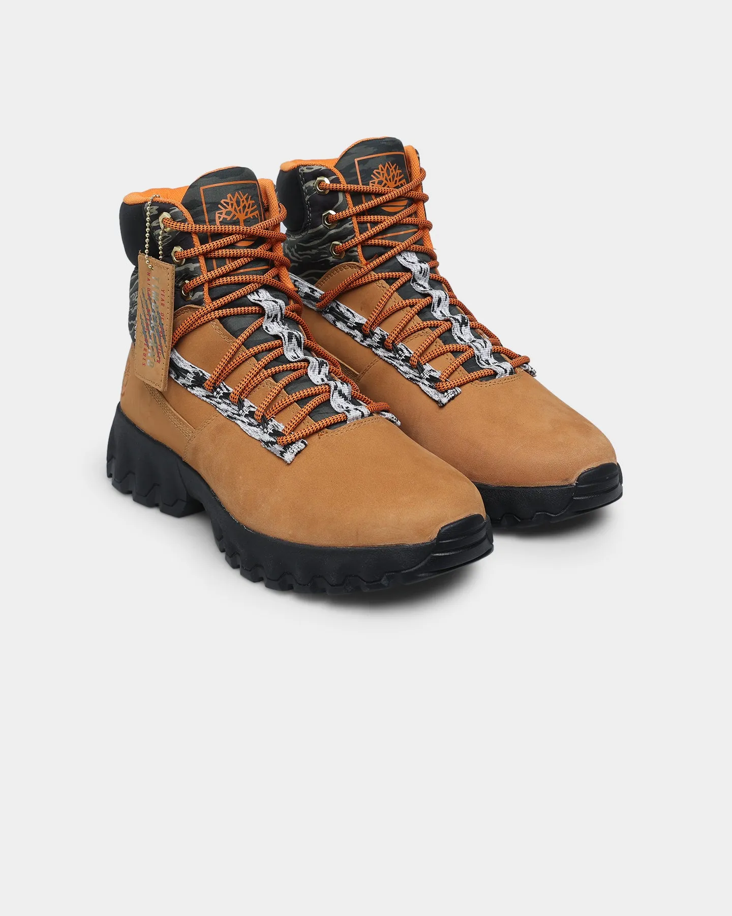 Timberland Green Stride Waterproof Edge Boots Wheat Nubuck Feather Light Cold Weather Love Path