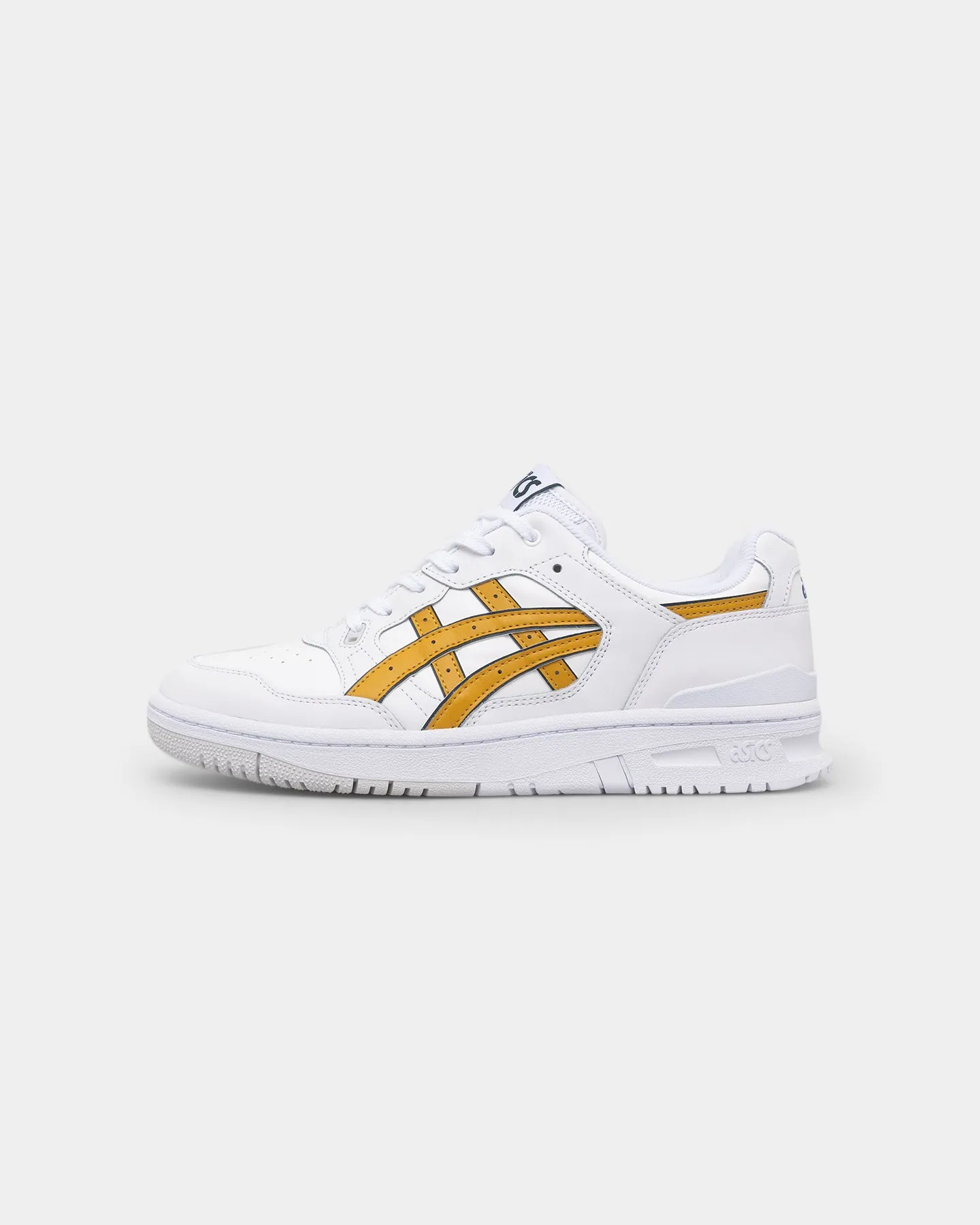 Asics EX89 White/Mustard Memory Foam Airport Travel New Drop