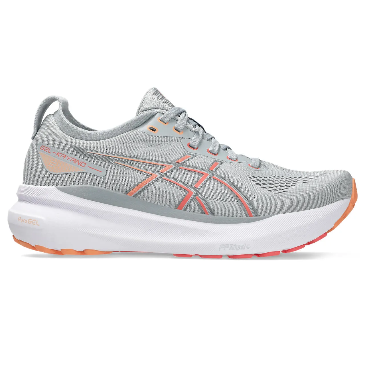 Work Base Vital Step WOMEN'S KAYANO 31 - B - 023 PIEDMONT GREY/PAPAYA