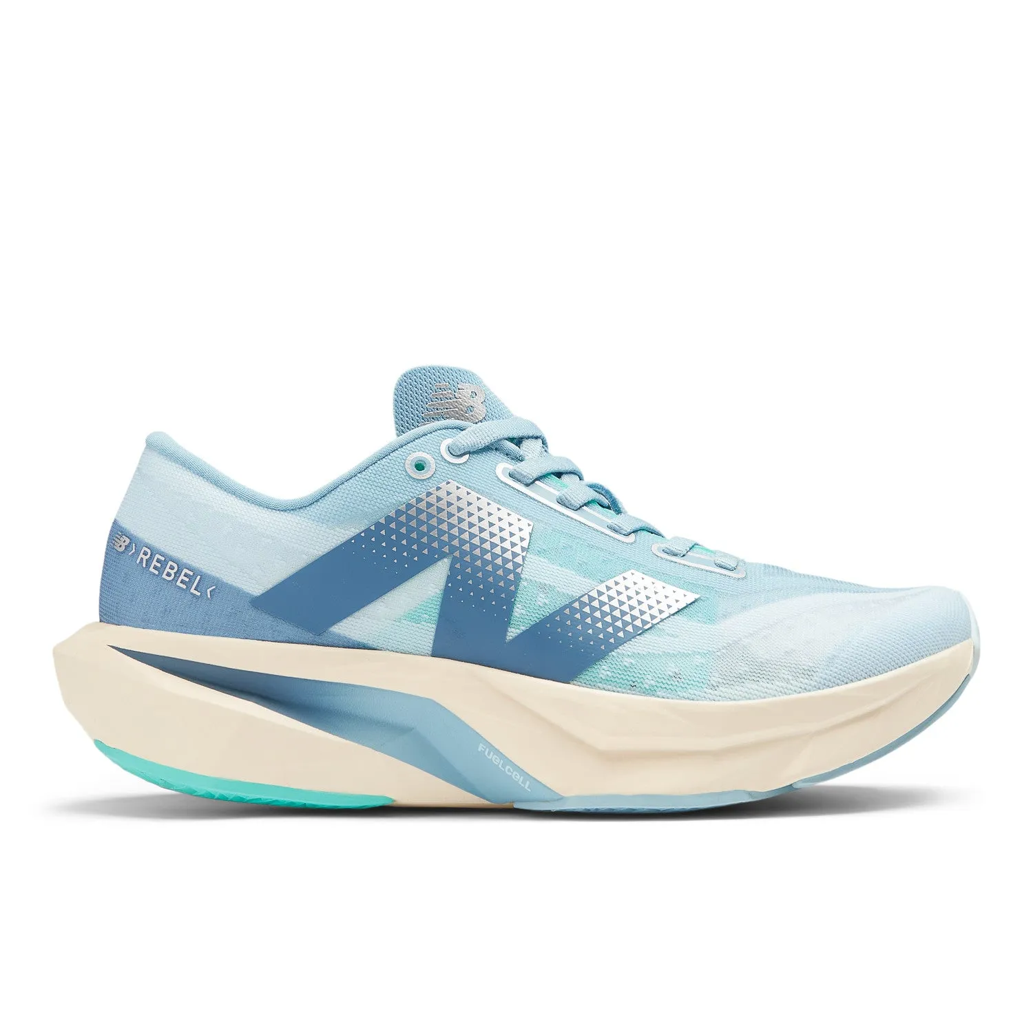 Step Tall WOMEN'S FUELCELL REBEL V4 - B - CH4 QUARRY BLUE/CHROME BLUE