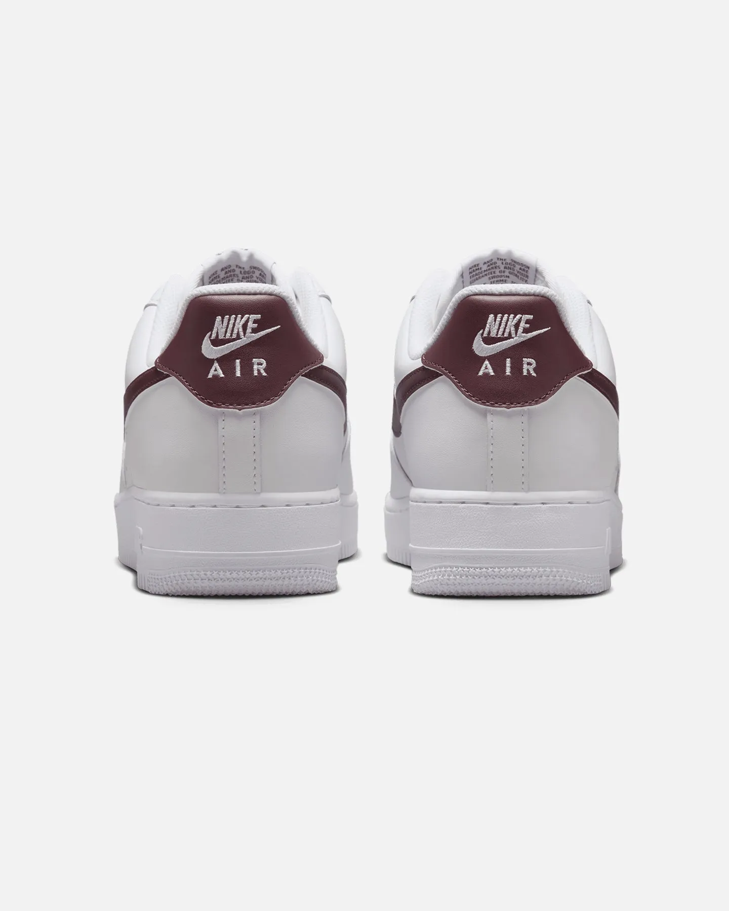 Nike Air Force 1 '07 Essentials White/Burgundy Arch support Quick Life
