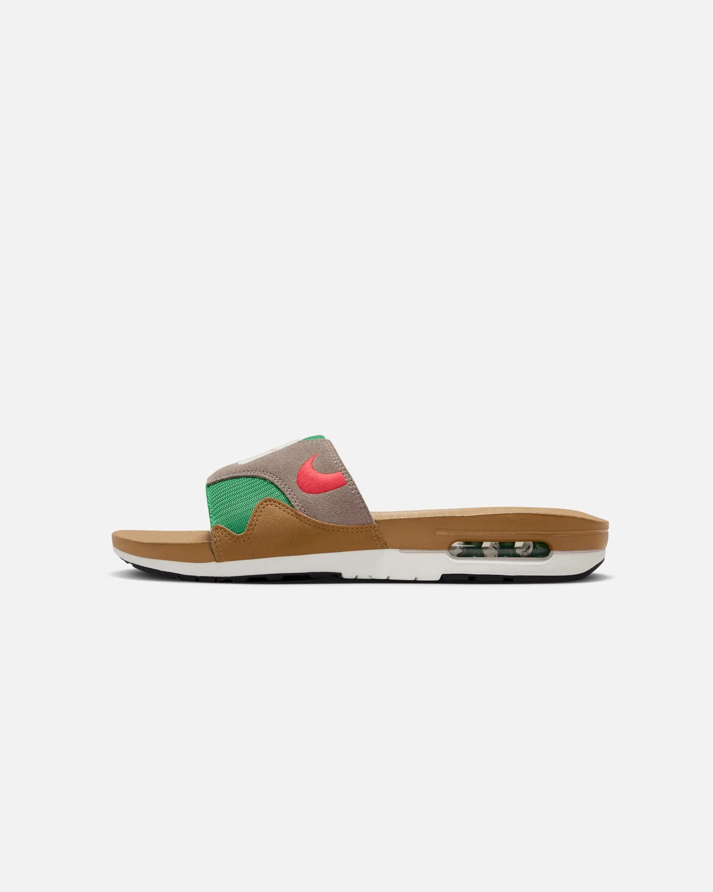 Dock Easy Nike Air Max 1 Slides Ale Brown