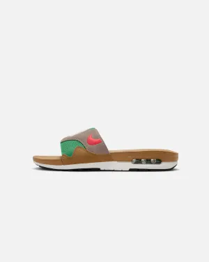 Dock Easy Nike Air Max 1 Slides Ale Brown