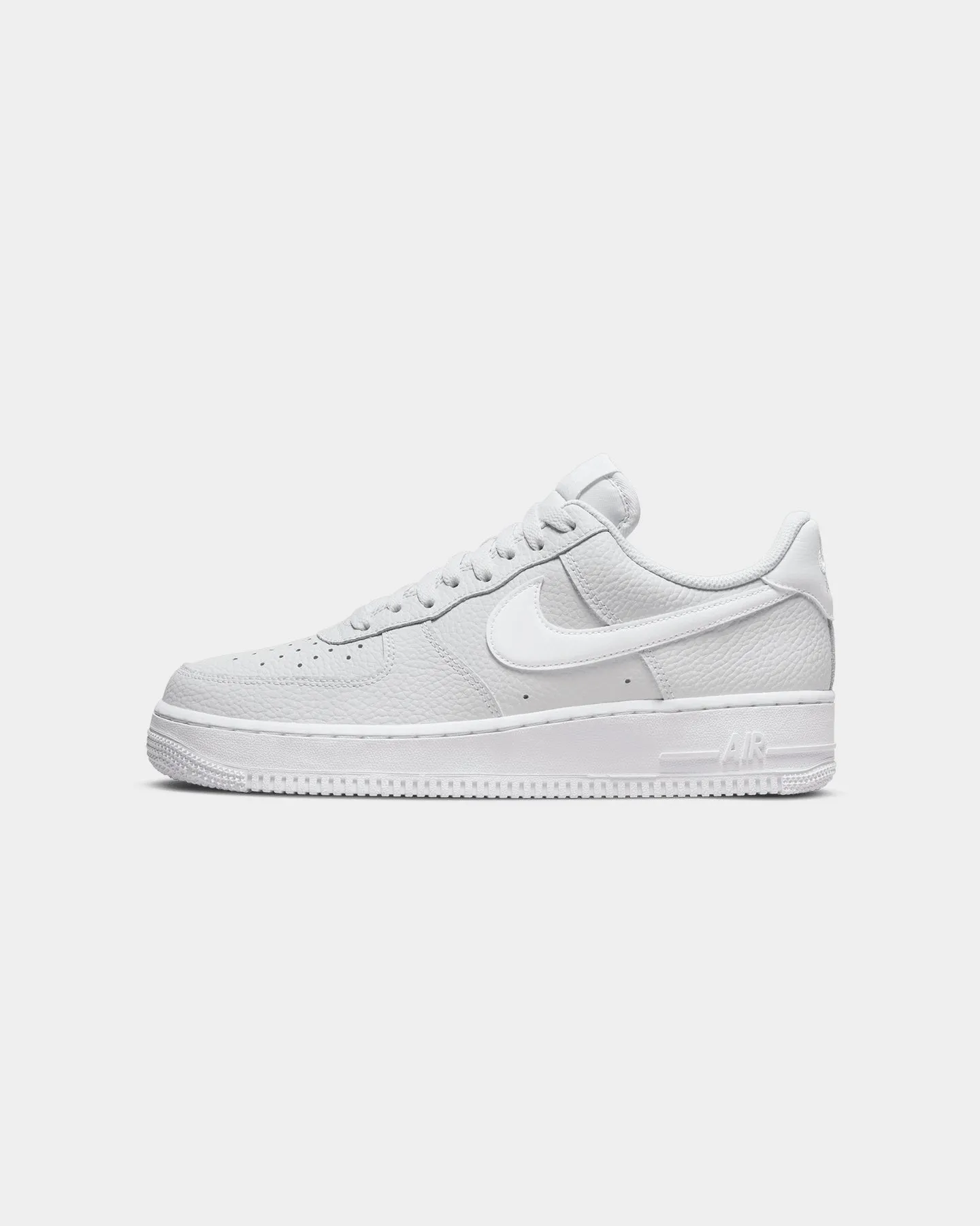 Nike Air Force 1 '07 Pure Platinum/White/White Sweat Resistant Standing Workers Fire Red