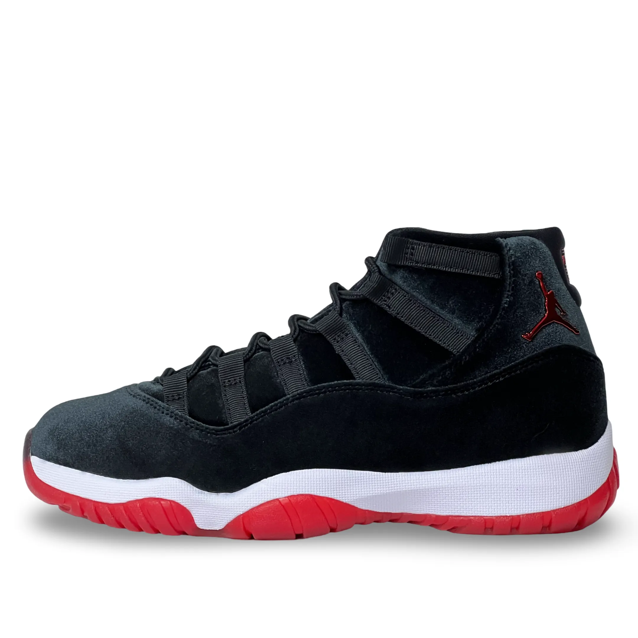 WMNS Nike Air Jordan 11 Bred Velvet Outdoor Activity Light Impact