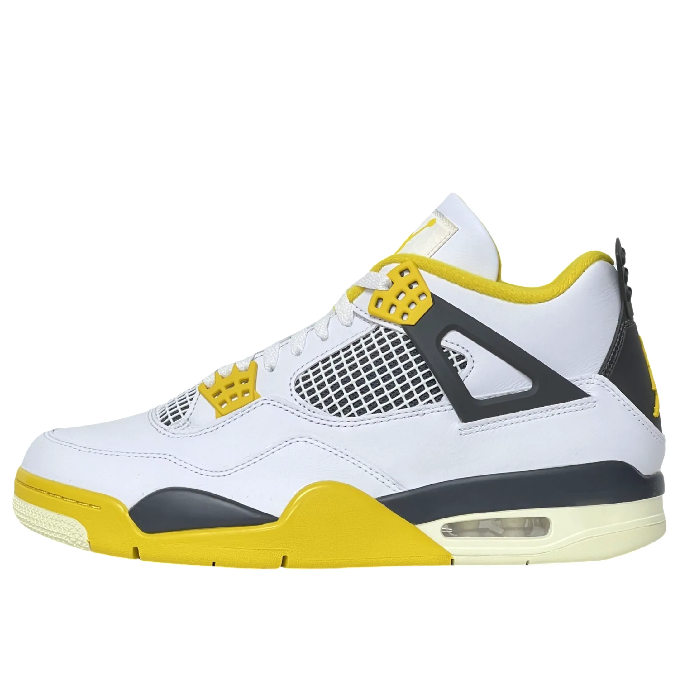 WMNS Nike Air Jordan 4 Vivid Sulfur Simple Aesthetic Slip   On Design