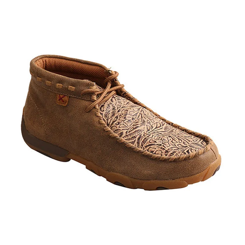 Women's Chukka Driving Moc Bomber/Nude Print Sleek Comfort