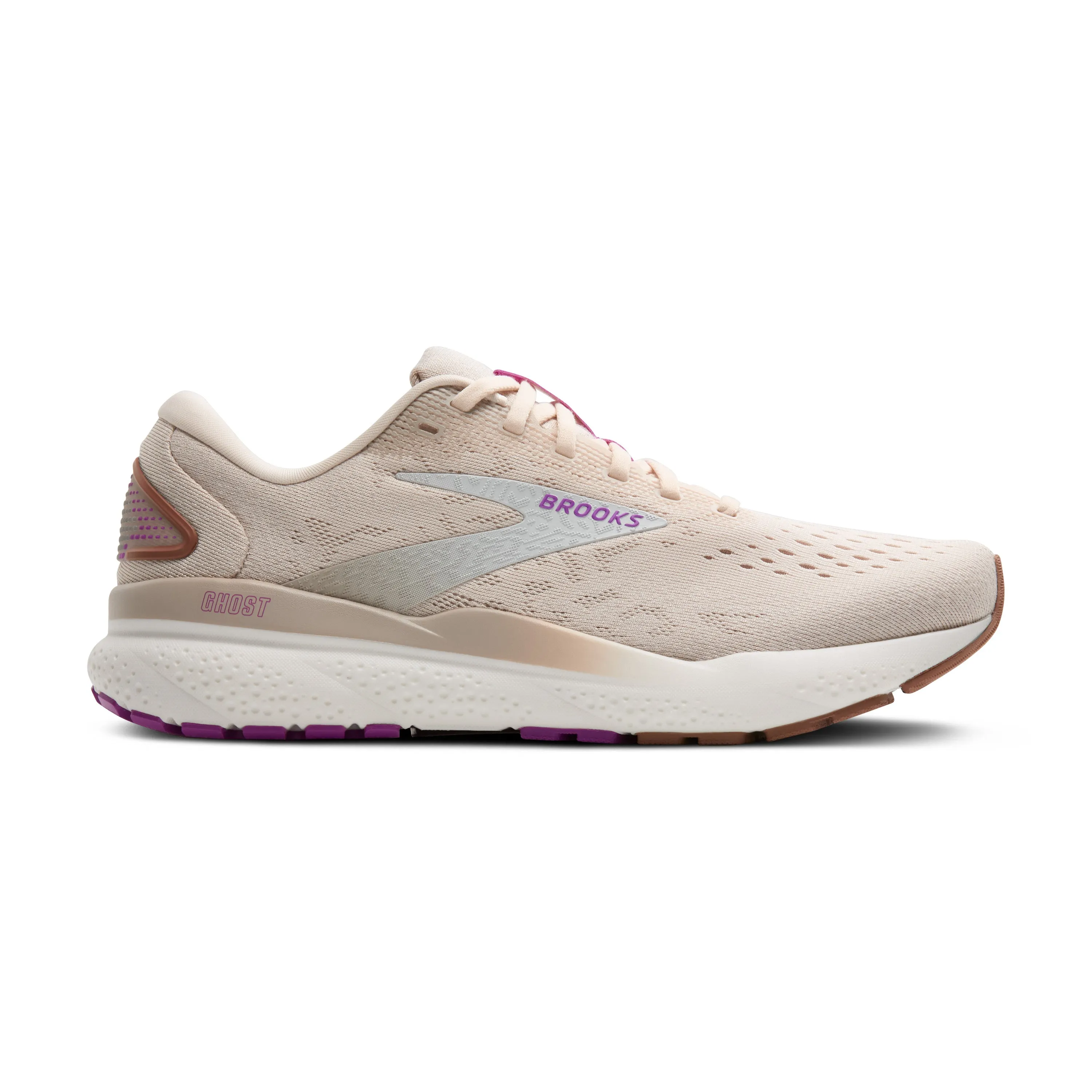 WOMEN'S GHOST 16 - B - 251 ALMOND PEACH/COCONUT/PURPLE Step Light Memory Foam Casual Wear