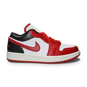 Women's Nike Air Jordan 1 Low - DC0774 160 - White Gym Red Black Sail Sporty Look