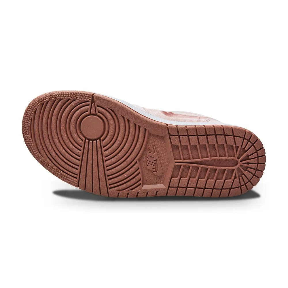 Womens Nike Air Jordan 1 Low SE - DQ8396 600 - Rust Pink White Motion Control Feature