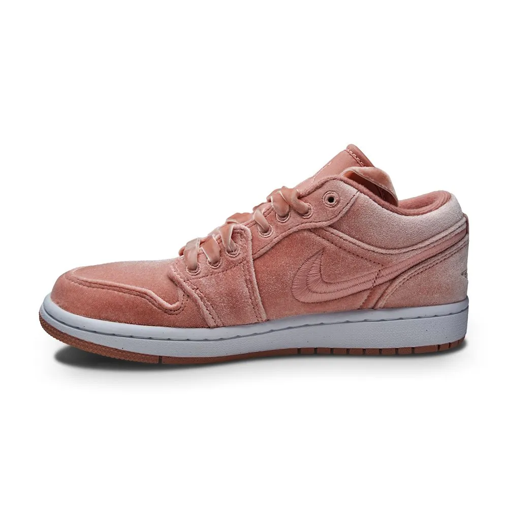Non Marking Outsole Triple Density Cushion Womens Nike Air Jordan 1 Low SE - DQ8396 600 - Rust Pink White