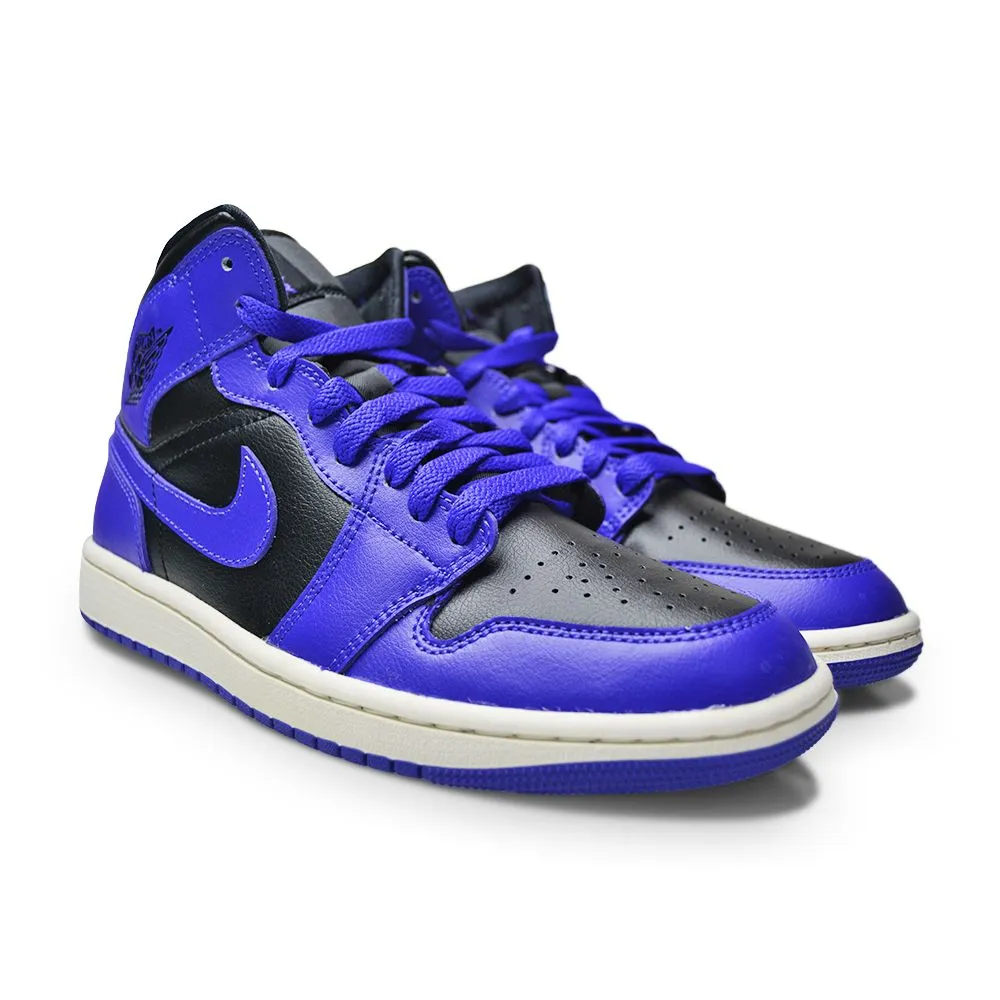 Womens Nike Air Jordan 1 Mid - BQ6472 051 - Black Dark Concord Sail Mid Top Style
