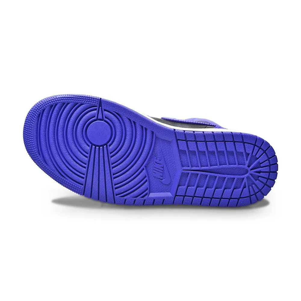 Womens Nike Air Jordan 1 Mid - BQ6472 051 - Black Dark Concord Sail Soft