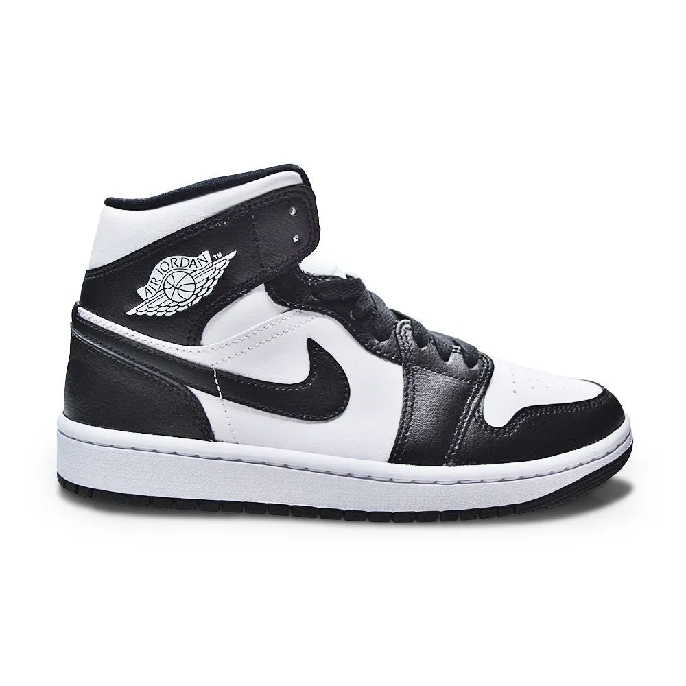 Womens Nike Air Jordan 1 Mid "Panda" Abrasion Resistant Toe Torsion System Tech