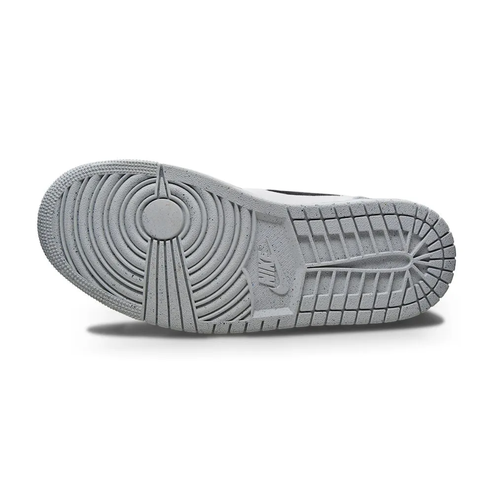 Comfortable Elastic Womens Nike Air Jordan 1 Mid SE - DV0427 100 - Salt Black LT Steel Grey