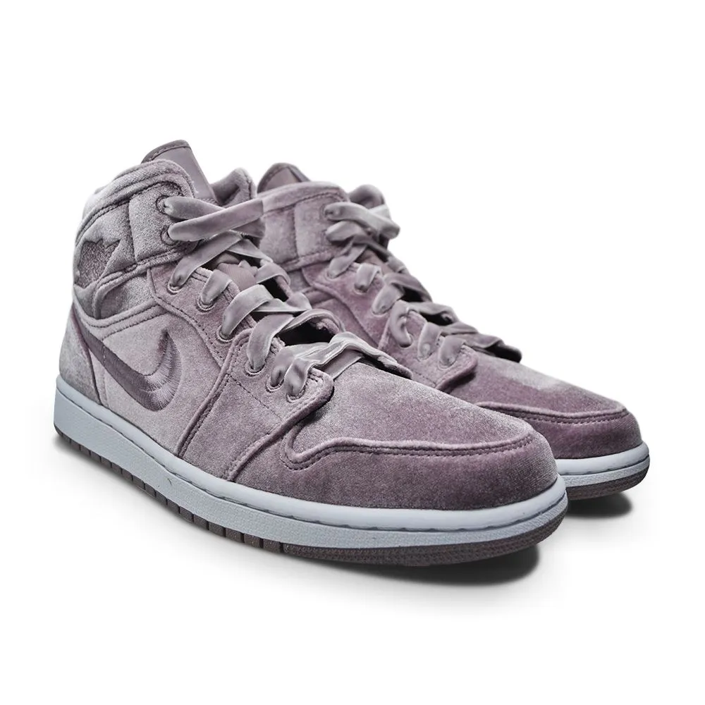 Womens Nike Air Jordan 1 Mid SE "Purple Velvet" - DQ8397 500 - Purple Smoke Multi Chamber Air