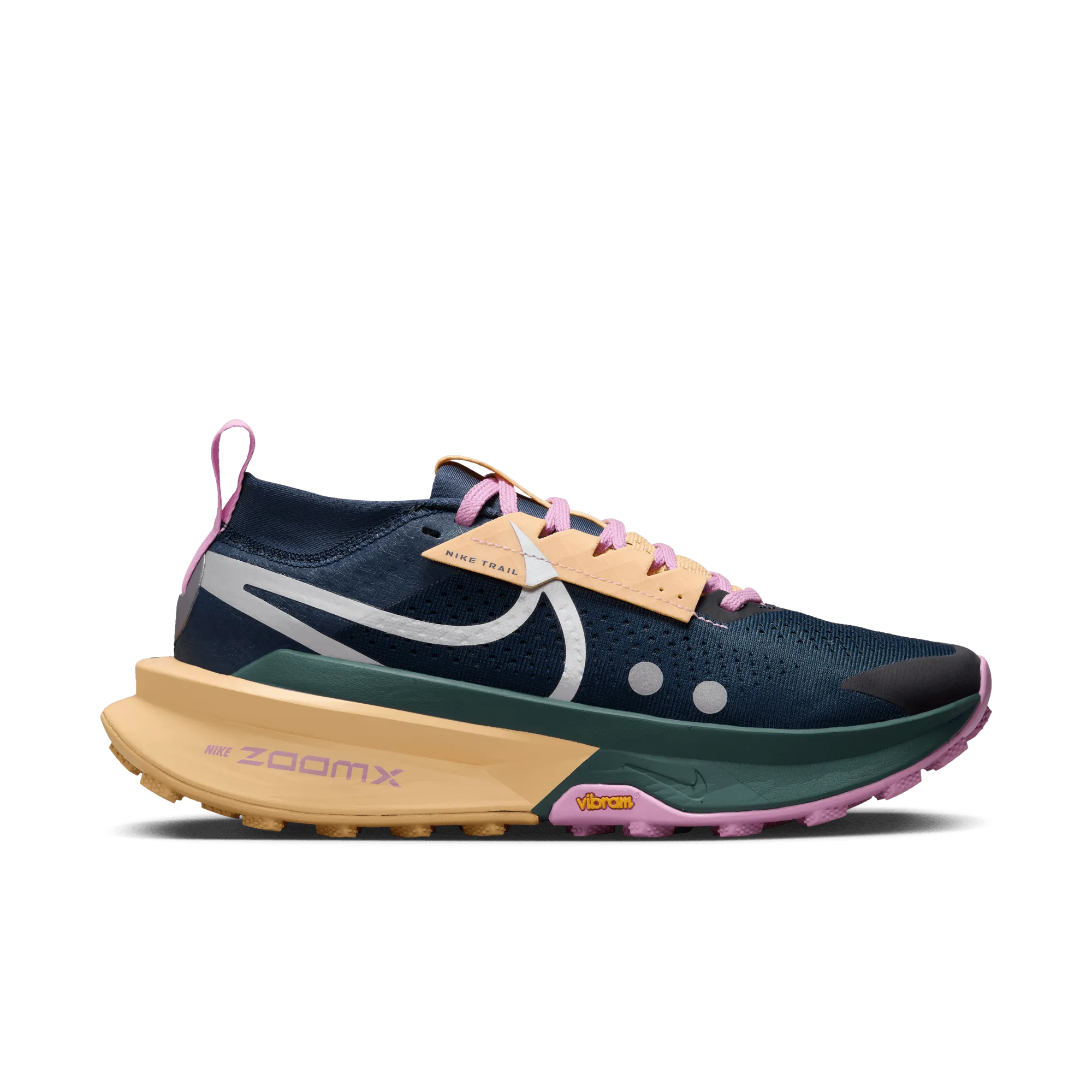 WOMEN'S ZEGAMA TRAIL 2 - B - 401 ARMORY NAVY/SILVER Core Support Flexibility Feature