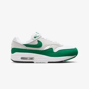 Nike | AIR MAX 1  { NEUTRAL GREY/MALACHITE-WHITE-BLACK Trail Walk Comfortable Toe