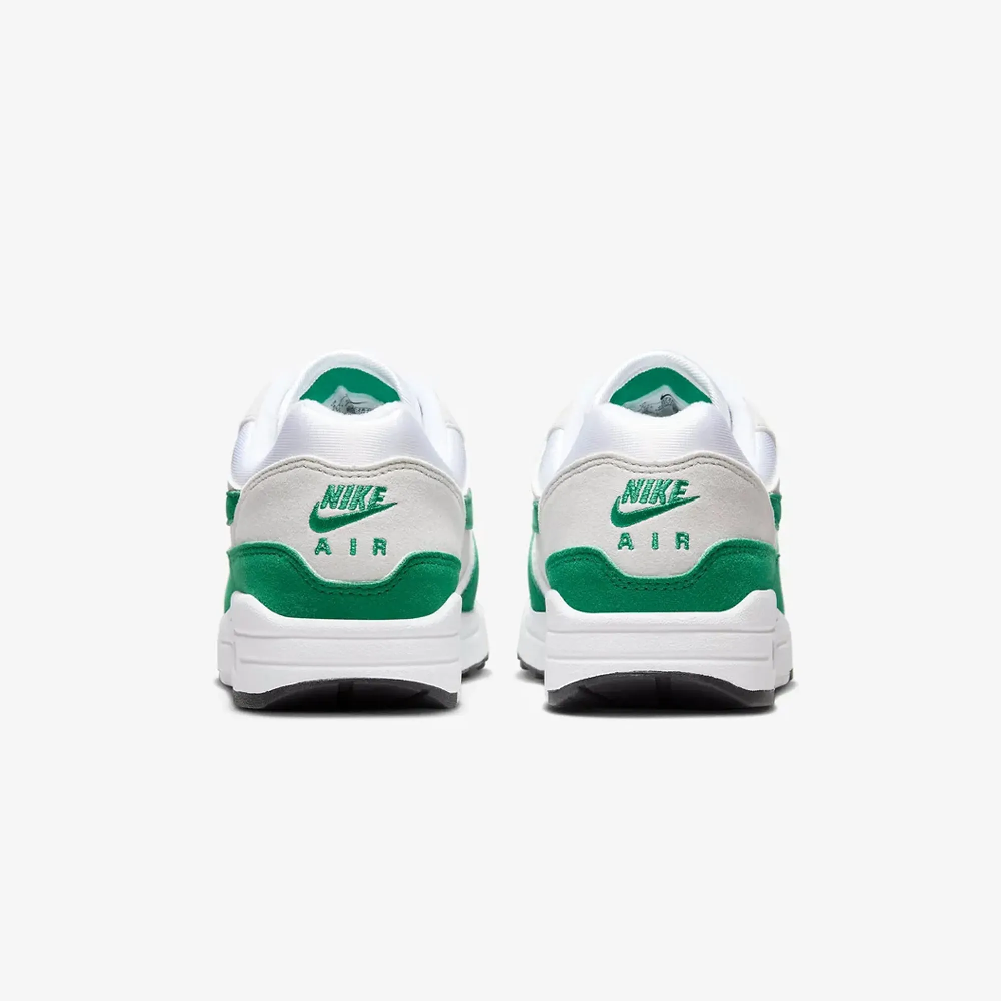 Nike | AIR MAX 1  { NEUTRAL GREY/MALACHITE-WHITE-BLACK Comfort Slip